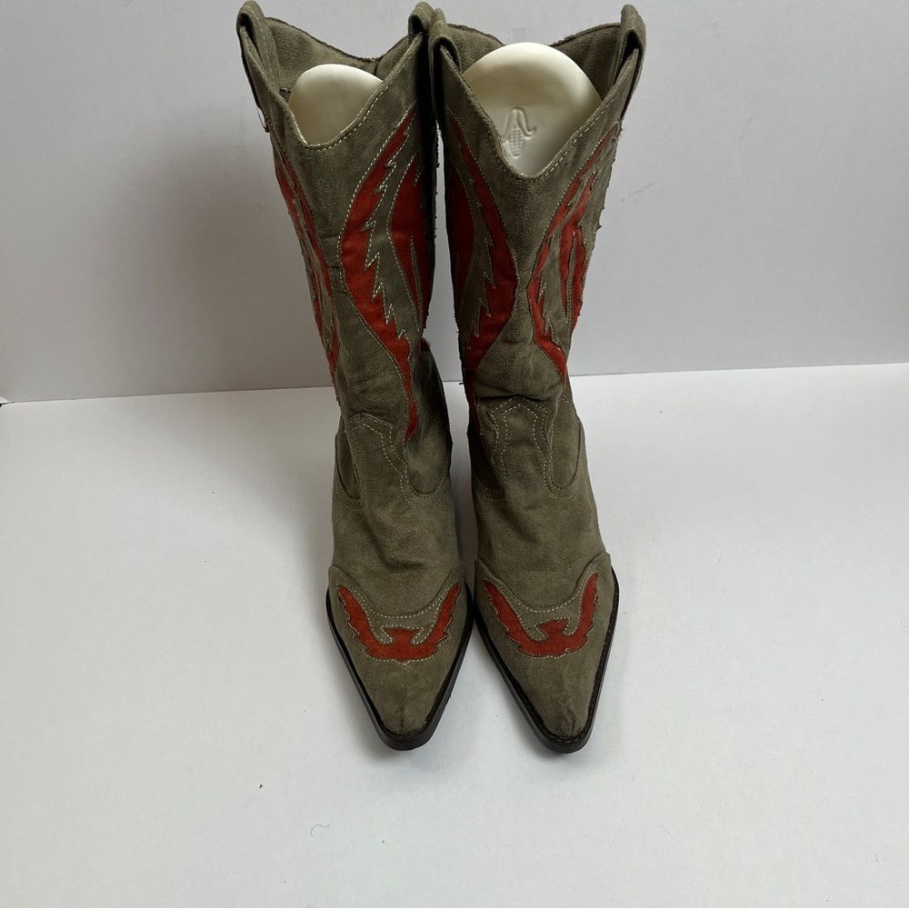 Vintage Anne Michelle Western Boots Gray
